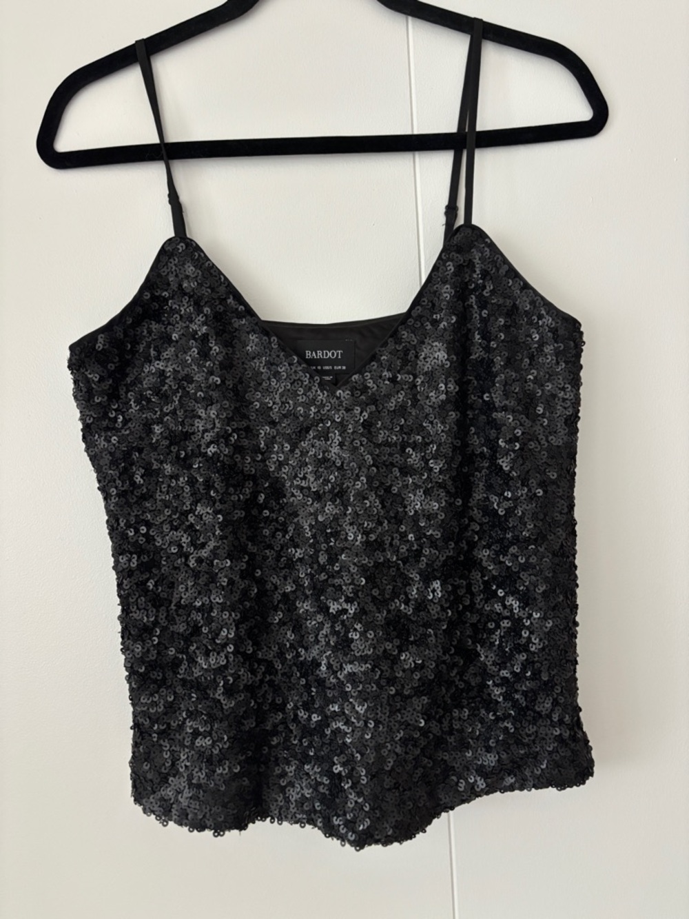 Bardot Black Sequin Cami
